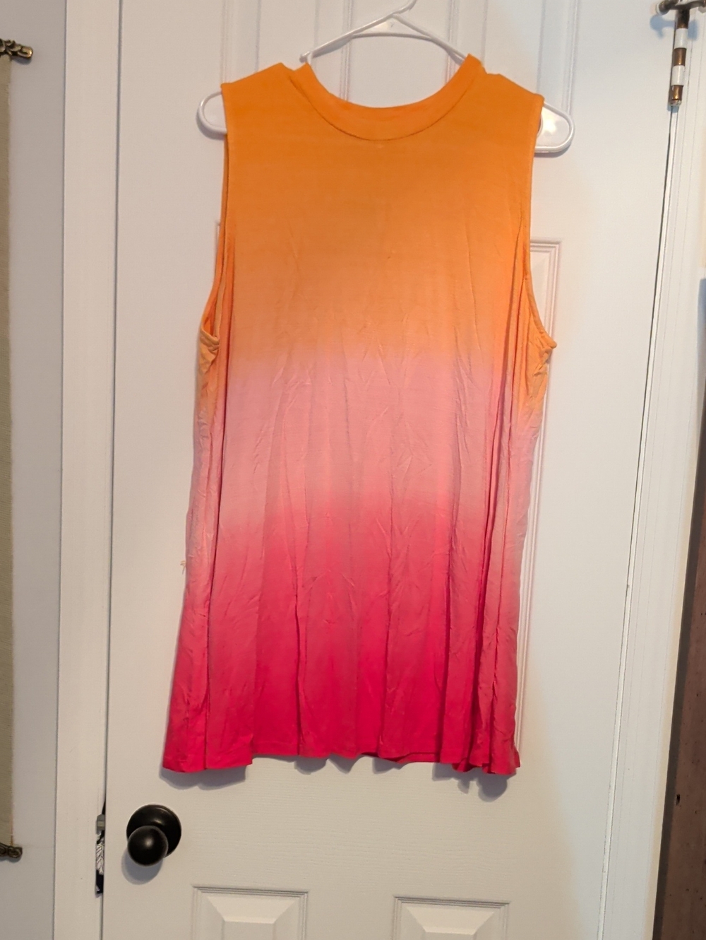 Lane Bryant Orange to Pink Gradient Sleeveless Swing Tank NWT 18/20